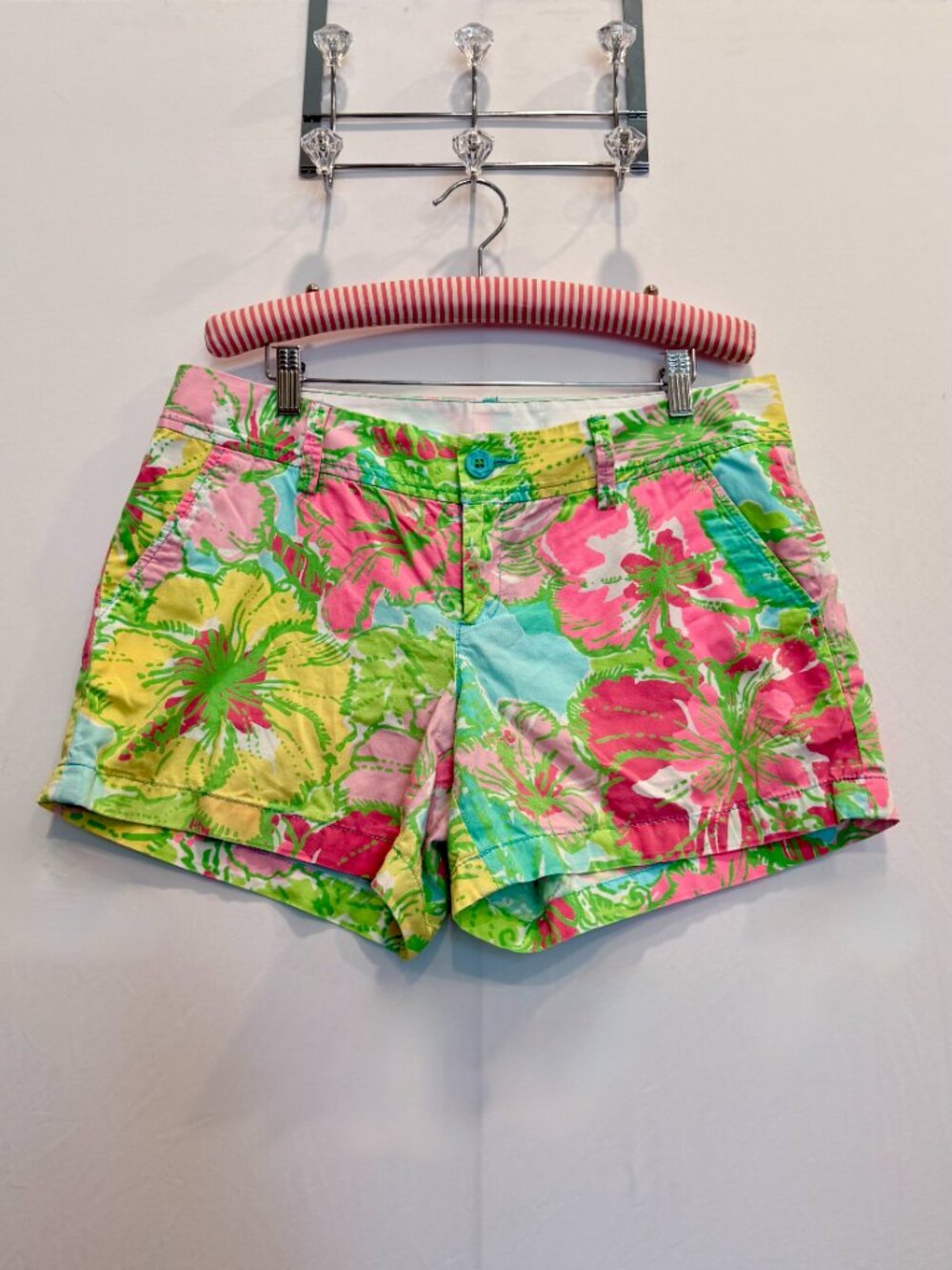 Lilly Pulitzer Women's Callahan Shorts Big Flirt Floral Print - Size 10